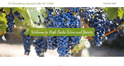 Desktop Screenshot of highpeakswine.com